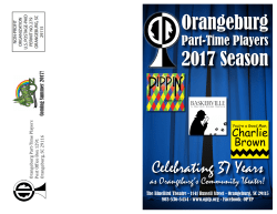 2017 Season Brochure - Orangeburg Part