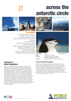 across the antarctic circle