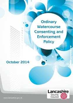 Ordinary Watercourse Consenting and Enforcement Policy