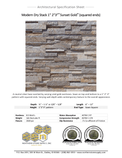 Modern Dry Stack 1&rdquo; 2&rdquo;3&rdquo;&trade;Sunset Gold&trade; (squared ends)