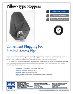 Pillow-Type Stoppers - PNR Dynamic Co.,Ltd