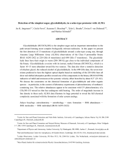 Detection of the simplest sugar, glycolaldehyde, in a solar
