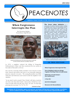 peacenotes - Duke Divinity School