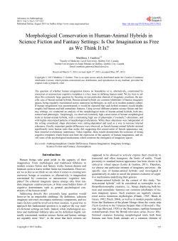 Morphological Conservation in Human-Animal Hybrids
