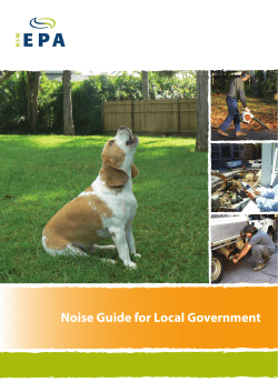 Part 1 - Framework for noise control - NSW EPA