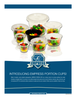 introducing empress portion cups!