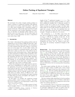 Online Packing of Equilateral Triangles