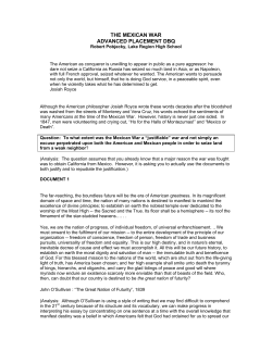 the mexican war advanced placement dbq