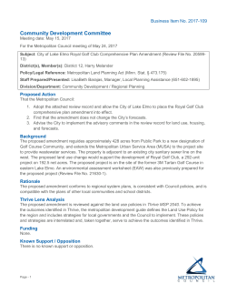 2017-109 - Metropolitan Council