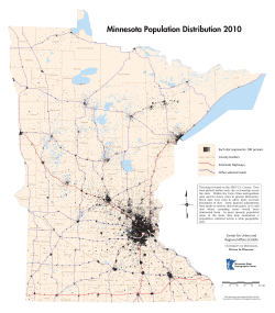 Minnesota Population Distribution 2010