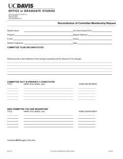 Reconstitution of Committee Membership Request (GS332)