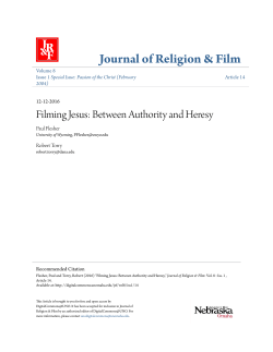 Filming Jesus: Between Authority and Heresy