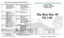 SUMC BULLETIN may 8, 2016