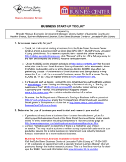 business start-up toolkit