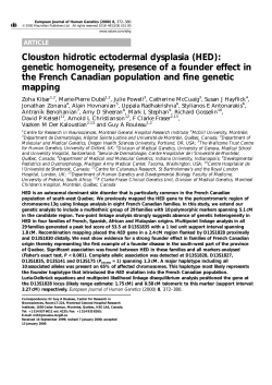 Clouston hidrotic ectodermal dysplasia (HED): genetic