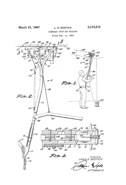 Overhead stapling machine