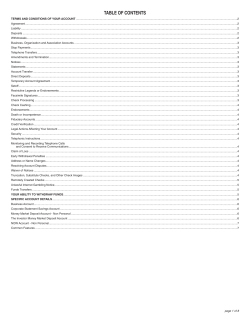 TABLE OF CONTENTS - Algonquin State Bank