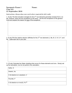 Exam 1, Fall 2010 - Mattson Creighton