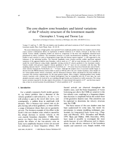 The core shadow zone boundary and lateral variations