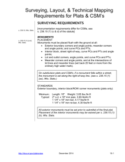 Mapping Requirements - Wisconsin Department of Administration