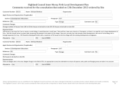 Highland Council Inner Moray Firth Local Development Plan