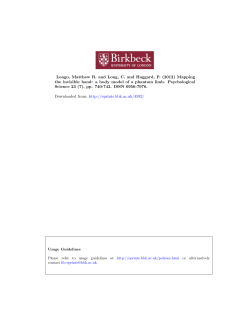 Mapping the invisible hand - BIROn - Birkbeck Institutional Research