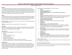 event procedures at Unitas Stadium