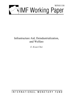 Infrastructure Aid, Deindustrialization, and Welfare