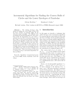 Incremental Algorithms for Finding the Convex Hulls of Circles and