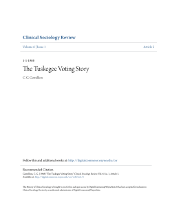 The Tuskegee Voting Story - Digital Commons@Wayne State