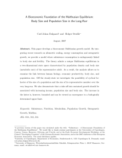 Body Size and Population Size in the Long-Run