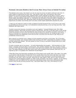 Passionate Advocates Reinforce that Everyone Must Always Focus