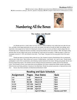 Numbering All the Bones - Windsor C