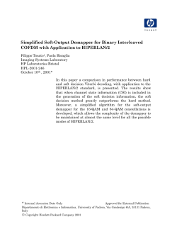 Simplified Soft-Output Demapper for Binary Interleaved COFDM with