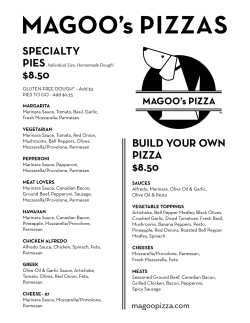 Our Full Menu - Magoo`s Pizza, Dubuque, Iowa