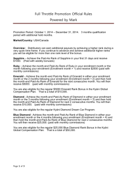 Full Throttle Promotion Official Rules Powered by Mark