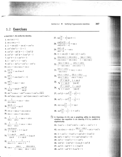 13.-:csct-sinr I L4. tl*sin0 cosd 24, r