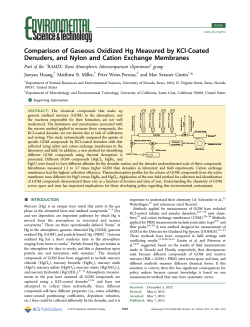 Comparison of Gaseous Oxidized Hg Measured