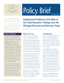 Employment Problems in the Wake of the Great Recession: Findings