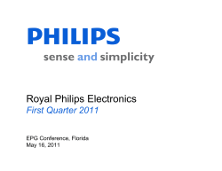R l Phili El t i Royal Philips Electronics