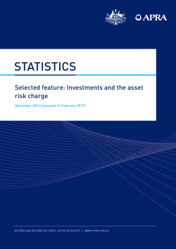 Investments and the asset risk charge