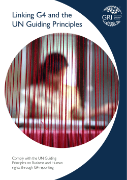 Linking G4 and the UN Guiding Principles