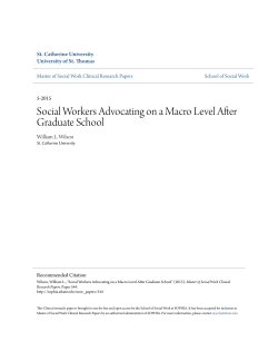 Social Workers Advocating on a Macro Level After