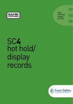 hot hold/ display records SC4