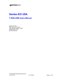 Manual - Gentec-EO