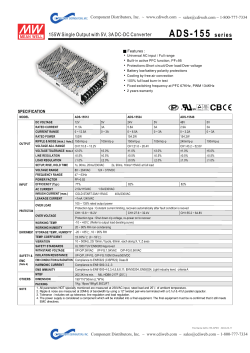 ADS-55 Data Sheet - Component Distributors, Inc.