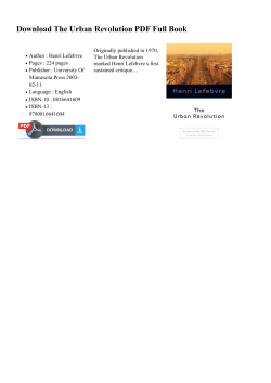 The Urban Revolution PDF Full Book