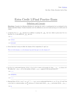 Solutions - WSU Department of Mathematics