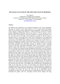 DETAILED ANALYSIS OF THE M&Uuml;LLER`S MAP OF BOHEMIA