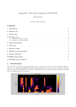 spgrambw: Plot Spectrograms in MATLAB